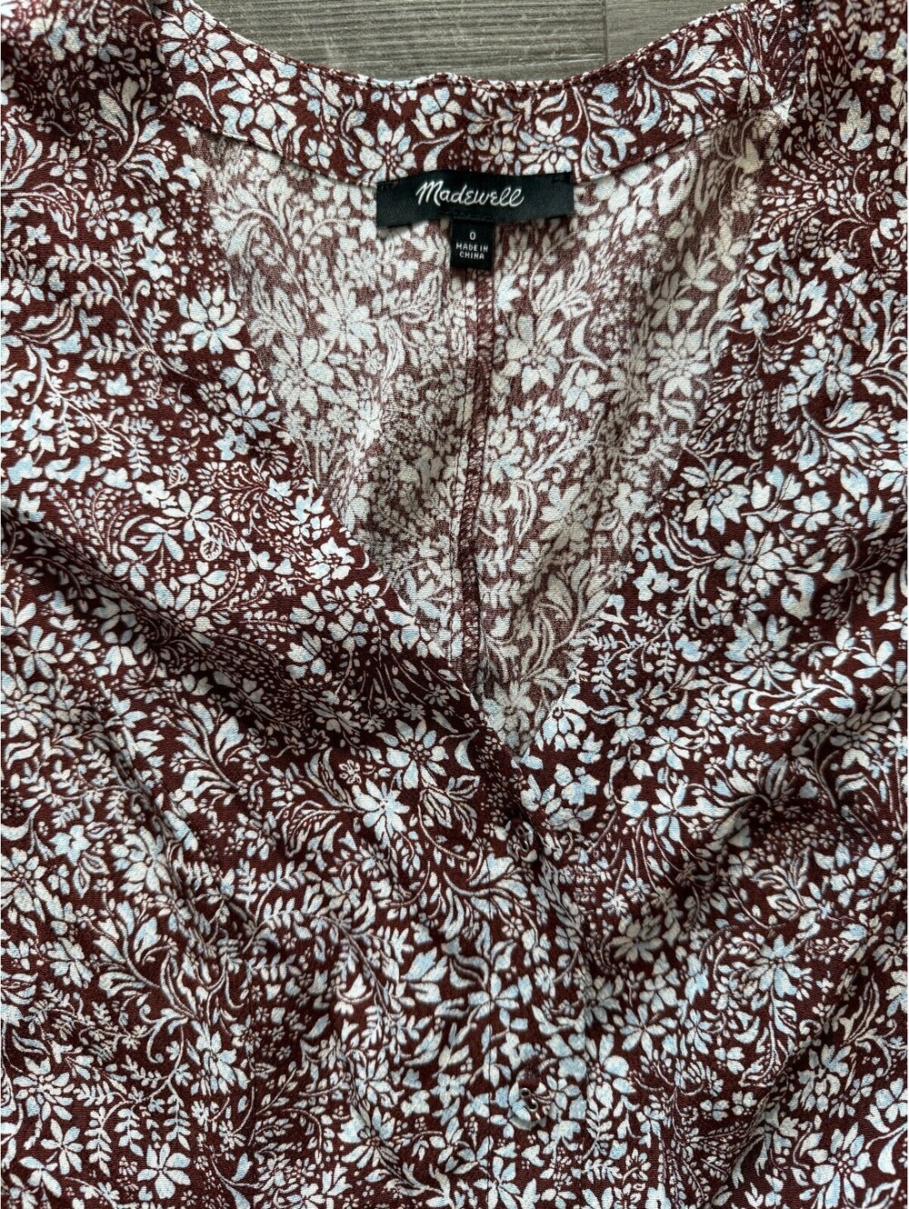 Madewell Button Front Mini Dress Size 0 - Picture 4 of 7